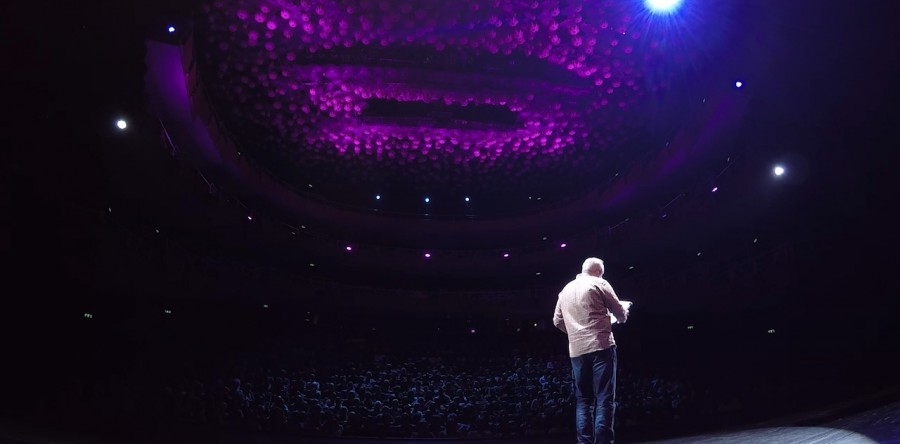 Björn Rosenbaum beim Poetry Slam Vorentscheid 2015 NRW